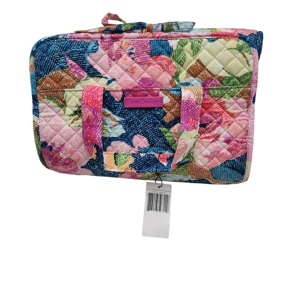 NWT Vera Bradley Iconic Hanging Travel Organizer in "Superbloom" Retired Pattern